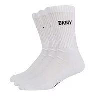 Skarpetki męskie - DKNY Męskie skarpety męskie Dkny, designerskie bawełniane skarpety sportowe, wygodne, trwałe, oddychające, męskie skarpety, białe, 11 UK, biały, rozmiar uniwersalny - miniaturka - grafika 1