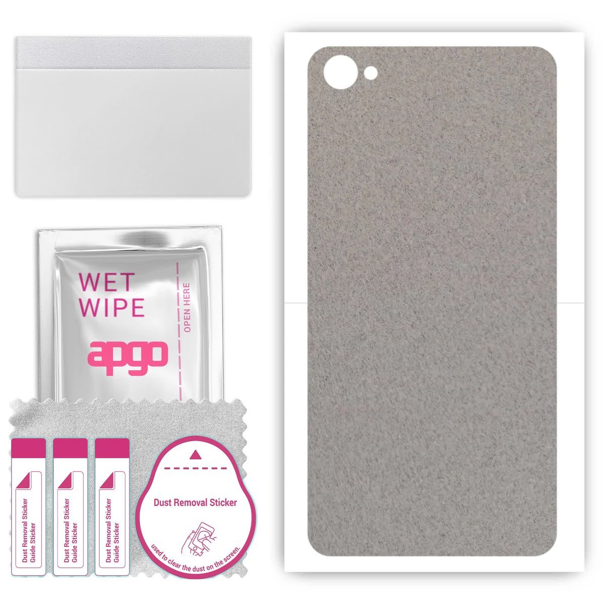 Folia naklejka skórka strukturalna na TYŁ Zamsz do Kruger&Matz Flow 5 - Zamsz Szary - apgo SKINS