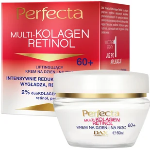 Perfecta, Multikolagen Retinol Liftingujący krem na dzień i na noc 60+, 50ml - Kremy do twarzy Perfecta, Multikolagen Retinol Liftingujący krem na dzień i na noc 60+, 50ml - Kremy do twarzy - miniaturka - grafika 1
