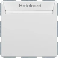 Inne akcesoria elektryczne - Berker B.3/B.7 Łącznik przekaźnikowy na kartę hotelową, biały, mat - miniaturka - grafika 1