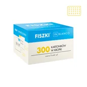 Pozostałe języki obce - FISZKI in blanco - kremowe kartoniki w kropki - 300 szt. - miniaturka - grafika 1