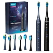Szczoteczki elektryczne - Szczoteczka soniczna BERDSEN Galaxy Duo (2 sztuki) Czarny i Granatowy - miniaturka - grafika 1
