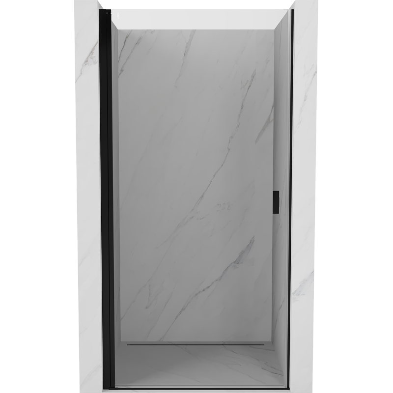 Mexen Mist-B drzwi prysznicowe uchylne 90 cm, transparent, czarne - 8A2-090-000-70-00