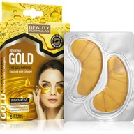 Maseczki do twarzy - Beauty Formulas Złote żelowe płatki pod oczy - miniaturka - grafika 1