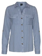 Koszule damskie - Vero Moda Koszula w kolorze niebiesko-białym - miniaturka - grafika 1