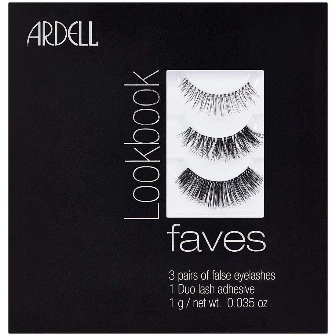 Ardell Lookbook Faves zestaw 3 pary sztucznych rzęs + Duo Lash Adhesive klej do rzęs 1g 109886-uniw