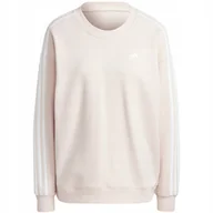 Bluzy damskie - Bluza damska adidas Essentials 3-Stripes różowa IC9907 L - miniaturka - grafika 1