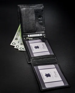 Skórzany portfel z dużą sekcją na karty i ochroną RFID — Rovicky - Portfele - miniaturka - grafika 10
