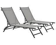 Leżaki ogrodowe - Elior Zestaw dwóch leżaków ogrodowych H3-E32 - miniaturka - grafika 1