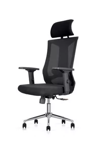 Fotel biurowy, krzesło biurowe Angel Krzesło biurowe  Milano Czarny MILANO-8046FH BLACK - Fotele i krzesła biurowe - miniaturka - grafika 1