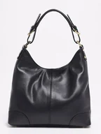 Torebki damskie - Victor & Hugo Paris Skórzana torebka "Anais" w kolorze czarnym - 42 x 32 x 12 cm - miniaturka - grafika 1