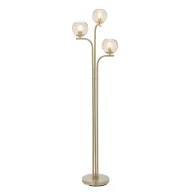 Lampy stojące - Złota podłogowa lampa Dimple z kloszami ze szkła - miniaturka - grafika 1