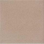 Płytki ceramiczne - Gres techniczny stopnica LOTOS beige-brown mat 29,7x29,7 gat. I - miniaturka - grafika 1