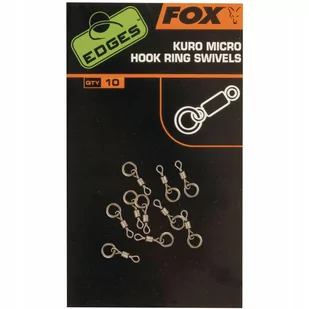 Fox Kuro Micro Hook Ring Swivels CAC586 - Inne akcesoria dla wędkarzy - miniaturka - grafika 1