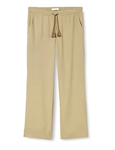 BRAX Damskie spodnie w stylu Maine S skrócone lniane spodnie, khaki, 29W / 30L - Spodnie damskie - miniaturka - grafika 1