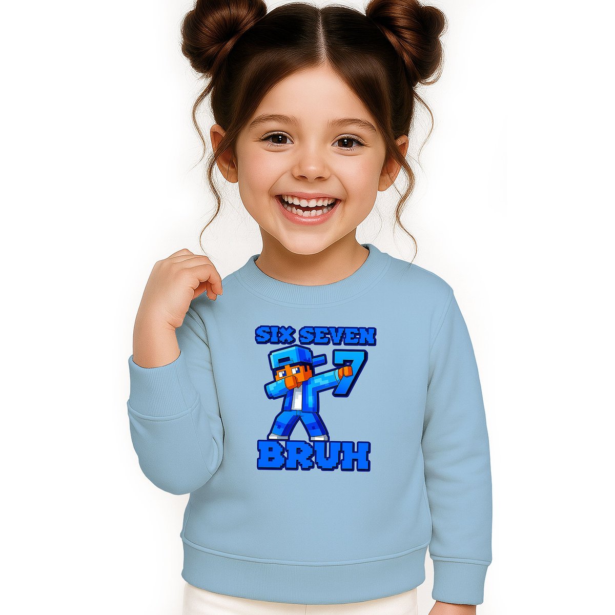 BLUZA DZIECIĘCA 67 SIX SEVEN BRUH DLA CHŁOPCA DZIEWCZYNKI 134-140