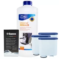Akcesoria i części do ekspresów do kawy - Zestaw do Ekspresu Philips Saeco, Filtr AL-Clean 3 szt, Odkamieniacz Uniwersalny Aqualogis 1L, Środek do Obiegu Mleka Saeco CA6705/60 - miniaturka - grafika 1