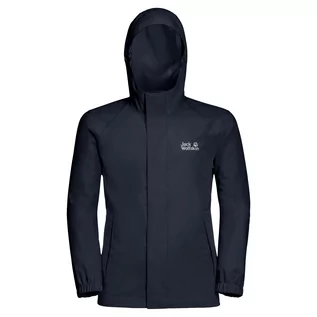 Kurtki i płaszcze dla dziewczynek - Jack Wolfskin Kurtka przeciwdeszczowa dziecięca TUCAN JACKET KIDS night blue 1608281_1010 - grafika 1