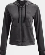 Bluzy damskie - Under Armour Bluza UA Rival Terry FZ Hoodie 1369853 010 - miniaturka - grafika 1
