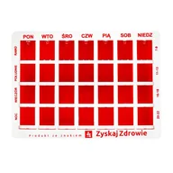Akcesoria dla osób starszych i niepełnosprawnych - ZYSKAJ ZDROWIE Kasetka do dawkowania leków tygodniowa, 1 szt. - miniaturka - grafika 1
