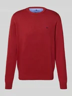 Swetry męskie - Sweter z dzianiny z okrągłym dekoltem - miniaturka - grafika 1