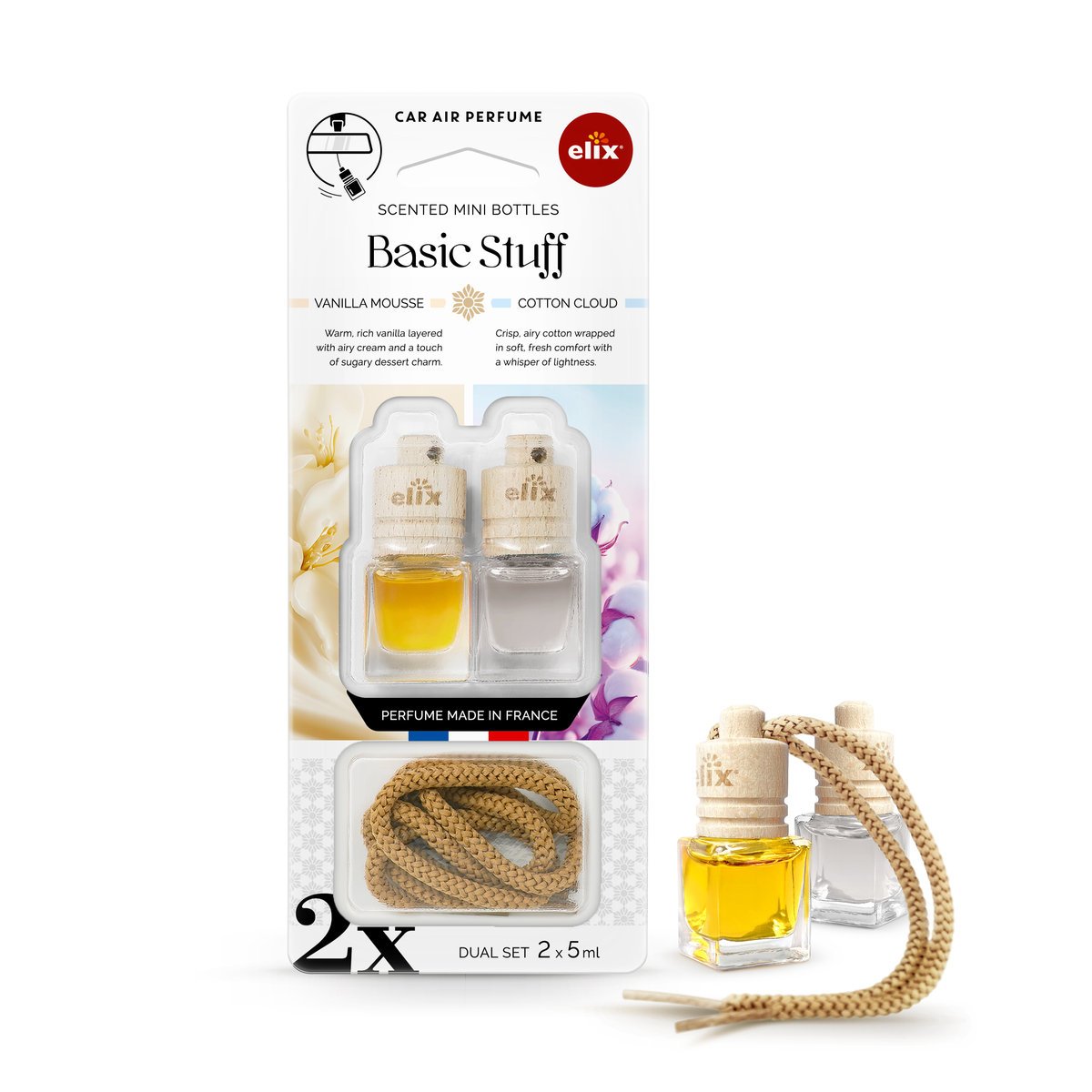 Zestaw mini buteleczek zapachowych 2x5 ml - Basic Stuff