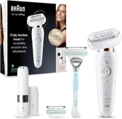 Depilatory i golarki damskie - Braun depilator Silk-epil 9 Flex Ses 9003 3D SES9003 mini trymer - miniaturka - grafika 1