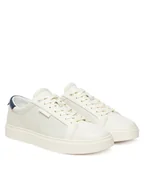 Sneakersy męskie - Calvin Klein Sneakersy Clean Cup Low Laceup Perf Lth HM0HM01870 Biały - miniaturka - grafika 1