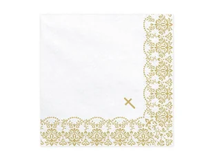 PartyDeco Serwetki "I Komunia Święta", złoty, 33 cm, 20 szt SP33-64-019 - Pamiątka Pierwszej Komunii Świętej - miniaturka - grafika 5