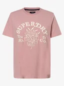 Koszulki i topy damskie - Superdry - T-shirt damski, różowy - miniaturka - grafika 1