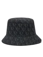 Czapki damskie - Calvin Klein Jeans Kapelusz Logo Jacquard Bucket Hat LV04K5059G Czarny - miniaturka - grafika 1