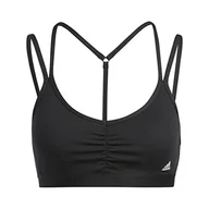 Biustonosze - adidas Damski biustonosz sportowy Yo ESS Ls, czarny, XXS, czarny, XXS - miniaturka - grafika 1
