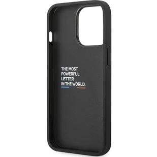 Etui BMW BMHCP13X22NBCK iPhone 13 Pro Max 6.7" czarny/black hardcase Leather Carbon - Etui i futerały do telefonów - miniaturka - grafika 7