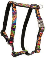 Szelki dla psów - Szelki dla psa, wz�r picasso, ta�ma polipropylenowa, 16mm/30-60cm czarne - miniaturka - grafika 1