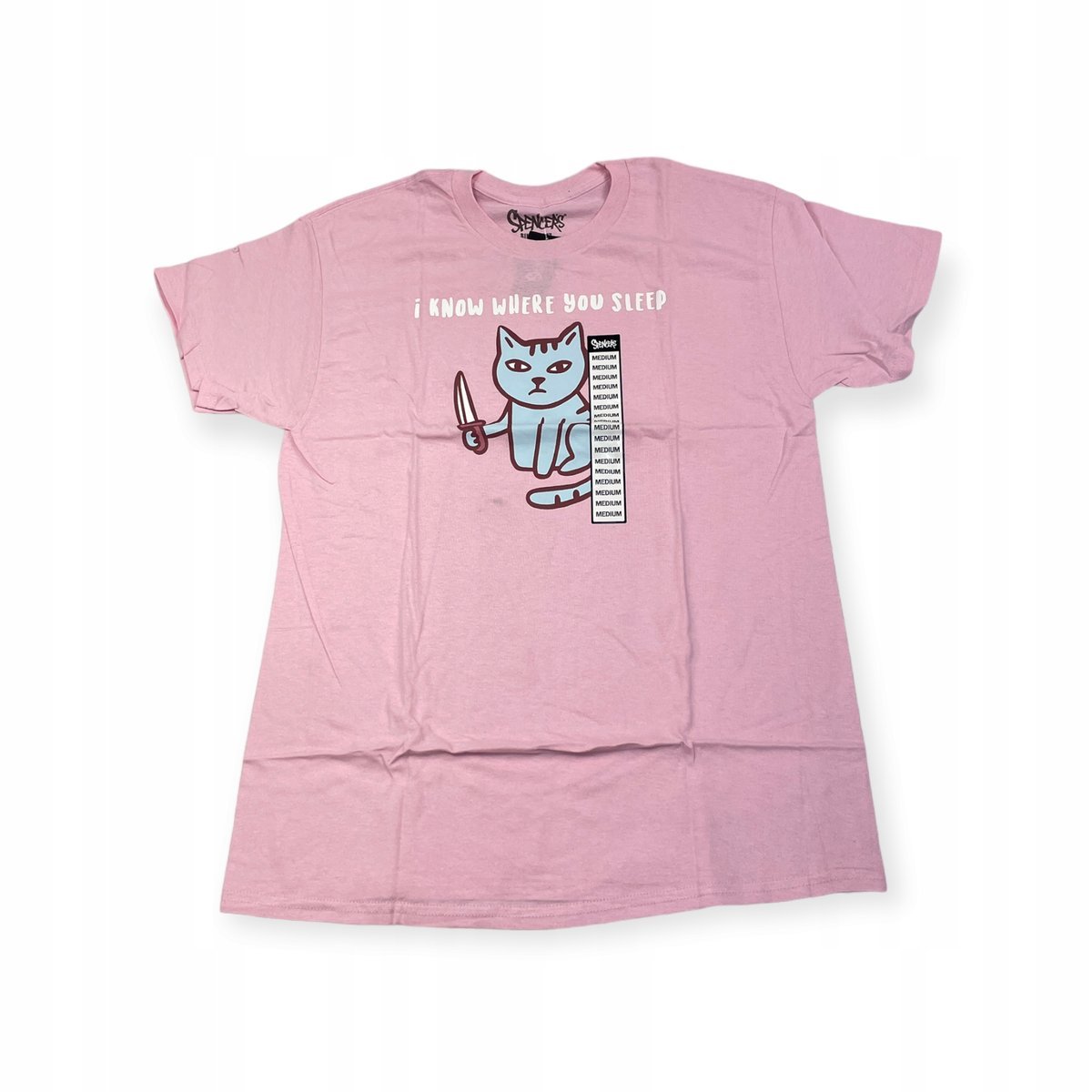 Koszulka T-shirt męski okrągły dekolt SPENCER'S NADRUK L