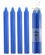 Świece - Świece intencyjne świece rytualne MĄDROŚĆ zestaw niebieskich świec 4 sztuki - miniaturka - grafika 1