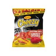 Chrupki - Chrupki serowe o smaku papryczki naga Cheezy Corn Crunch Xxxtra Hot Ghost Pepper Leslies 130g - miniaturka - grafika 1