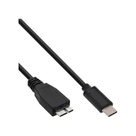 Kable USB - InLine Kabel USB USB C USB Micro-B M/M Czarny 1m 35721 - miniaturka - grafika 1