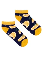 Skarpetki męskie - Pierogi granatowe skarpetki stopki Kabak - miniaturka - grafika 1