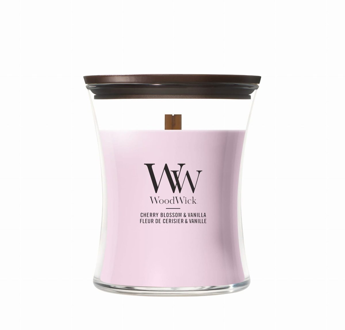 Świeca zapachowa średnia WoodWick Cherry Blossom & Vanilla