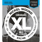 Struny gitarowe  - DAddario struny do gitary elektrycznej XL Electric Nickel Wound EXL148 .012- .06 - miniaturka - grafika 1