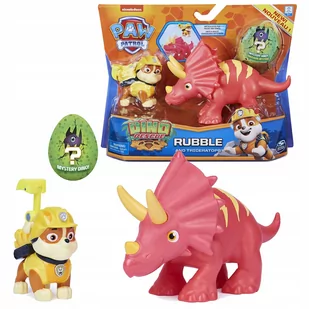 PSI PATROL Rubble Dino Rescue Figurka + Dinozaur - Figurki dla dzieci - miniaturka - grafika 1