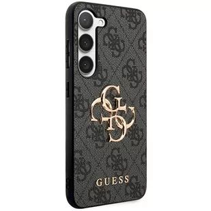Guess GUHCS23FE4GMGGR S23 FE S711 szary/grey hardcase 4G Big Metal Logo - Etui i futerały do telefonów - miniaturka - grafika 4