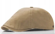 Czapki męskie - Kaszkiet Męski Bawełniany Czapka Casual Beżowy Pako Jeans - miniaturka - grafika 1