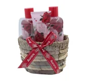 Zestawy kosmetyków damskich - Aurora Rose Bouquet zestaw prezentowy żel pod prysznic + balsam do ciała + krem do rąk - miniaturka - grafika 1