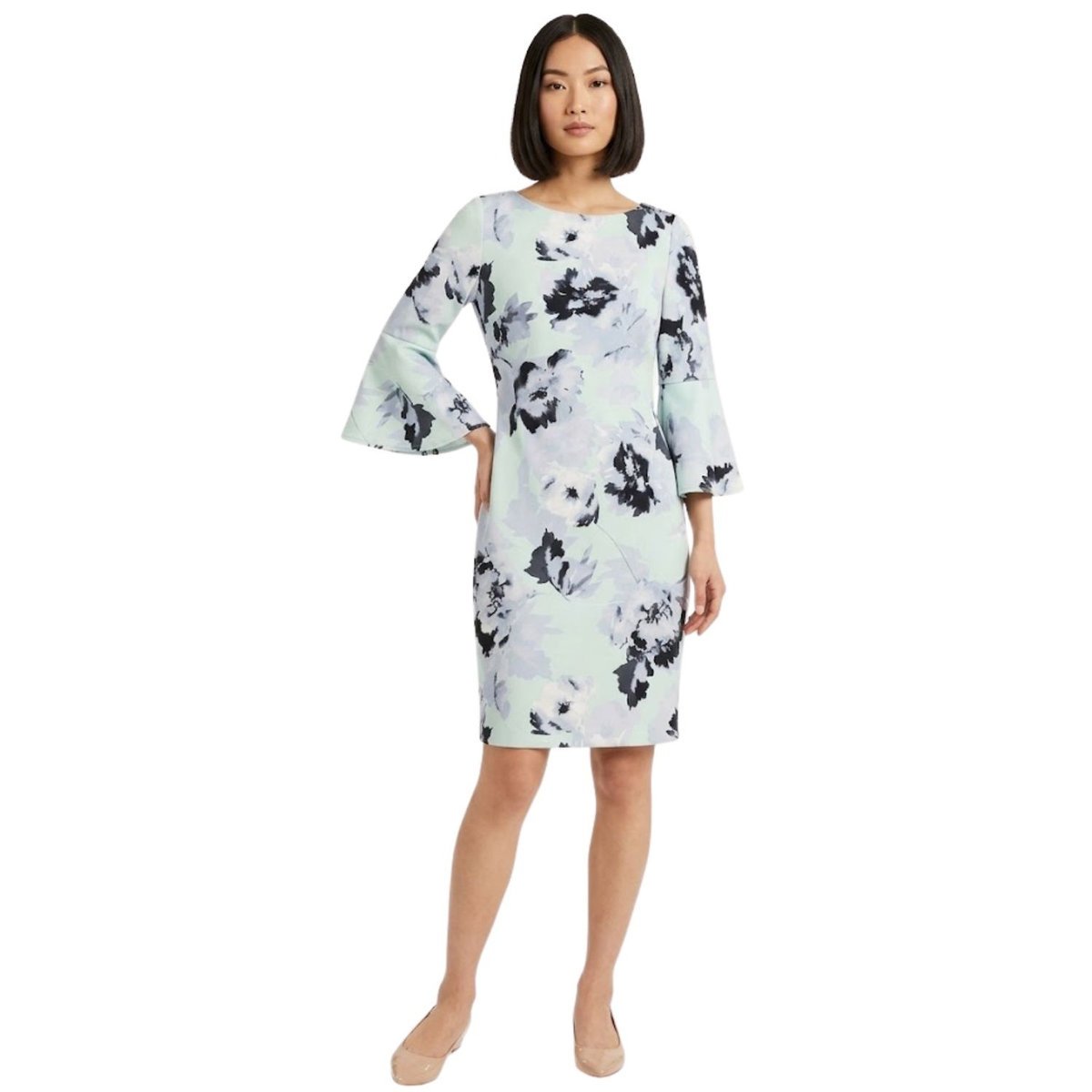 Sukienka damska Calvin Klein elegancka zielona-M