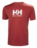 Koszulki sportowe męskie - Męski t-shirt z nadrukiem HELLY HANSEN HH LOGO T-SHIRT - czerwony - miniaturka - grafika 1