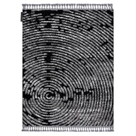 Dywany - Dywan MAROC G8499 / biały Frędzle berberyjski marokański shaggy czarny 120x170 cm - miniaturka - grafika 1