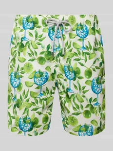 Spodenki kąpielowe o kroju relaxed fit z wpuszczanymi kieszeniami model ‘GUSTAVIA’ - Kąpielówki męskie - miniaturka - grafika 1
