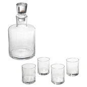 Karafki - Secret De Gourmet Karafka do whisky + 4 szklanki, 350 ml, 5 elementów - miniaturka - grafika 1